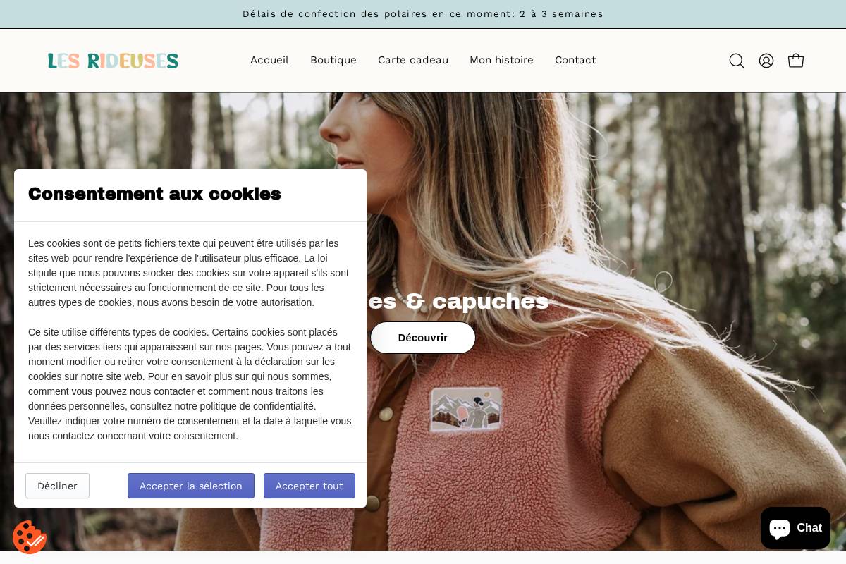 lesrideuses.com homepage screenshot