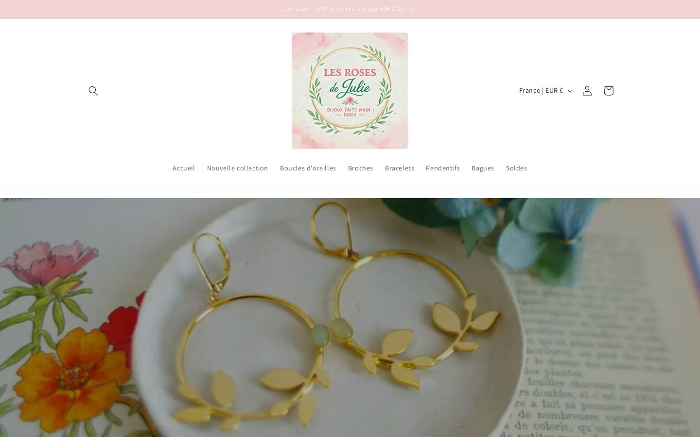 Lesrosesdejulie homepage screenshot