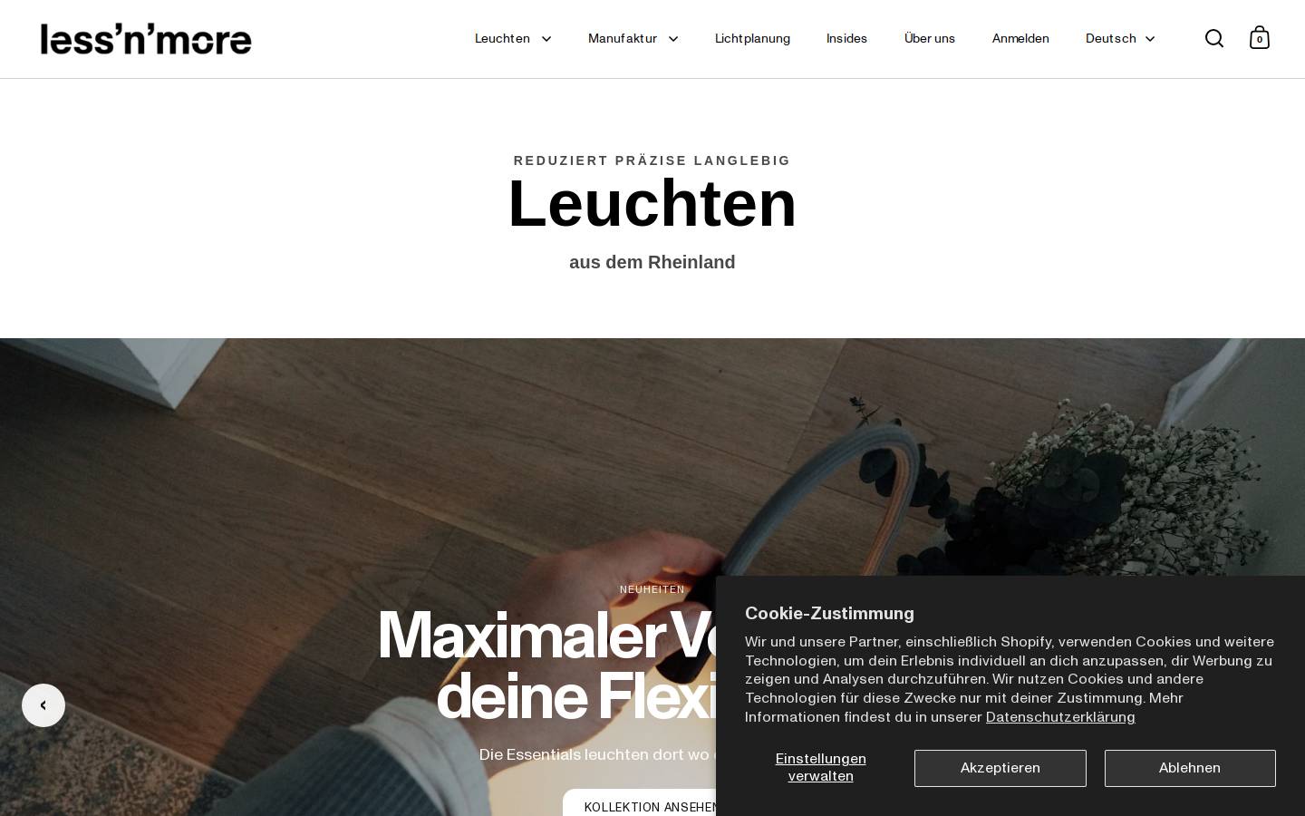 less-n-more.com homepage screenshot