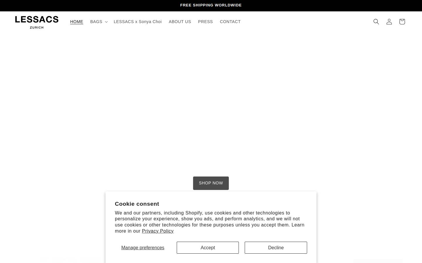 lessacs.ch homepage screenshot