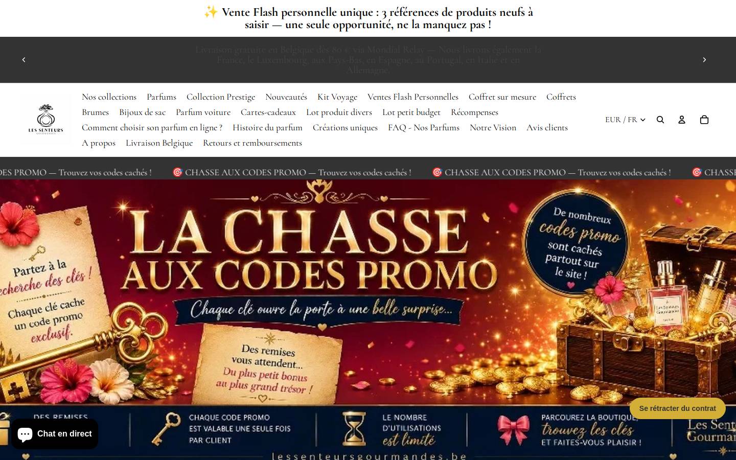 lessenteursgourmandes.be homepage screenshot