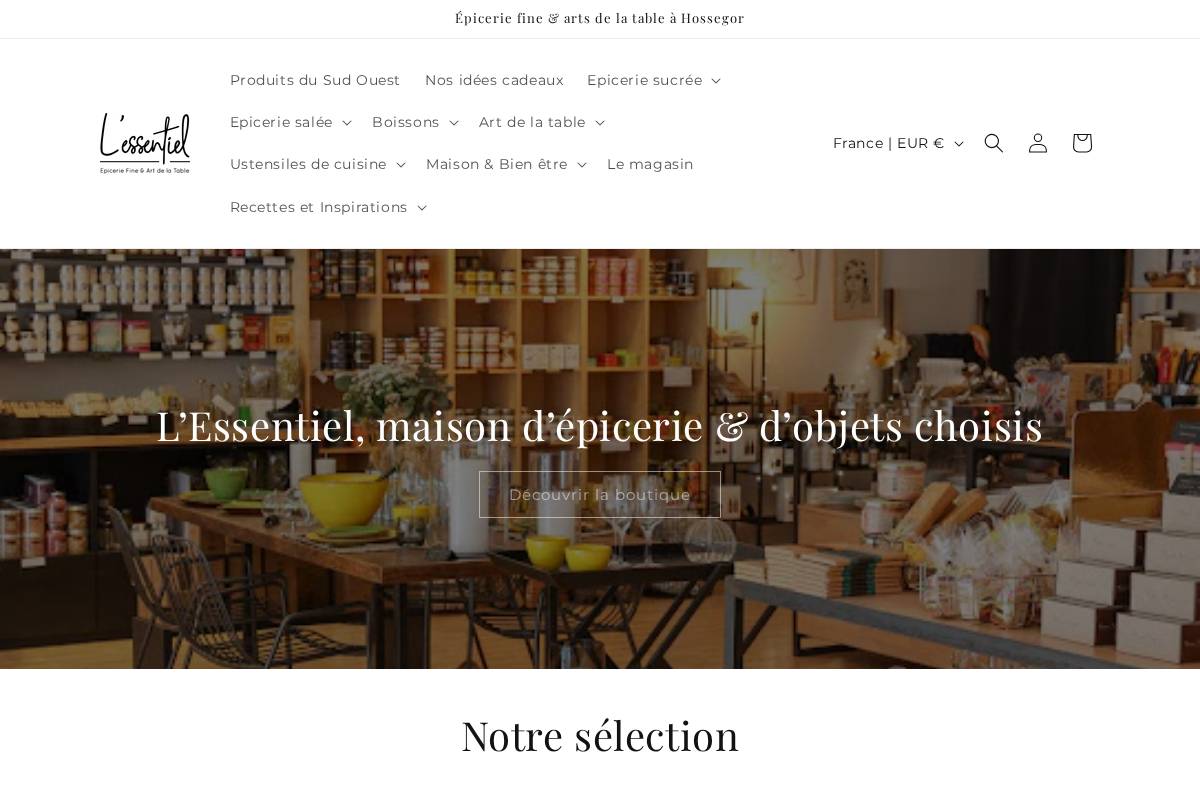 lessentiel-hossegor.fr homepage screenshot