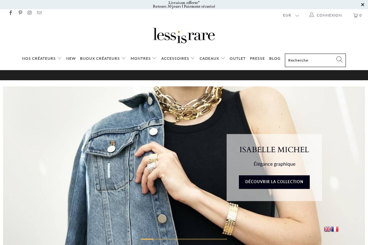 Less is rare homepage screenshot