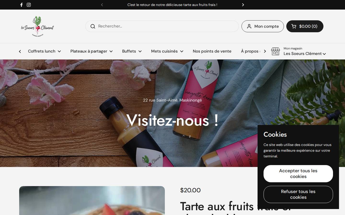 lessoeursclement.com homepage screenshot