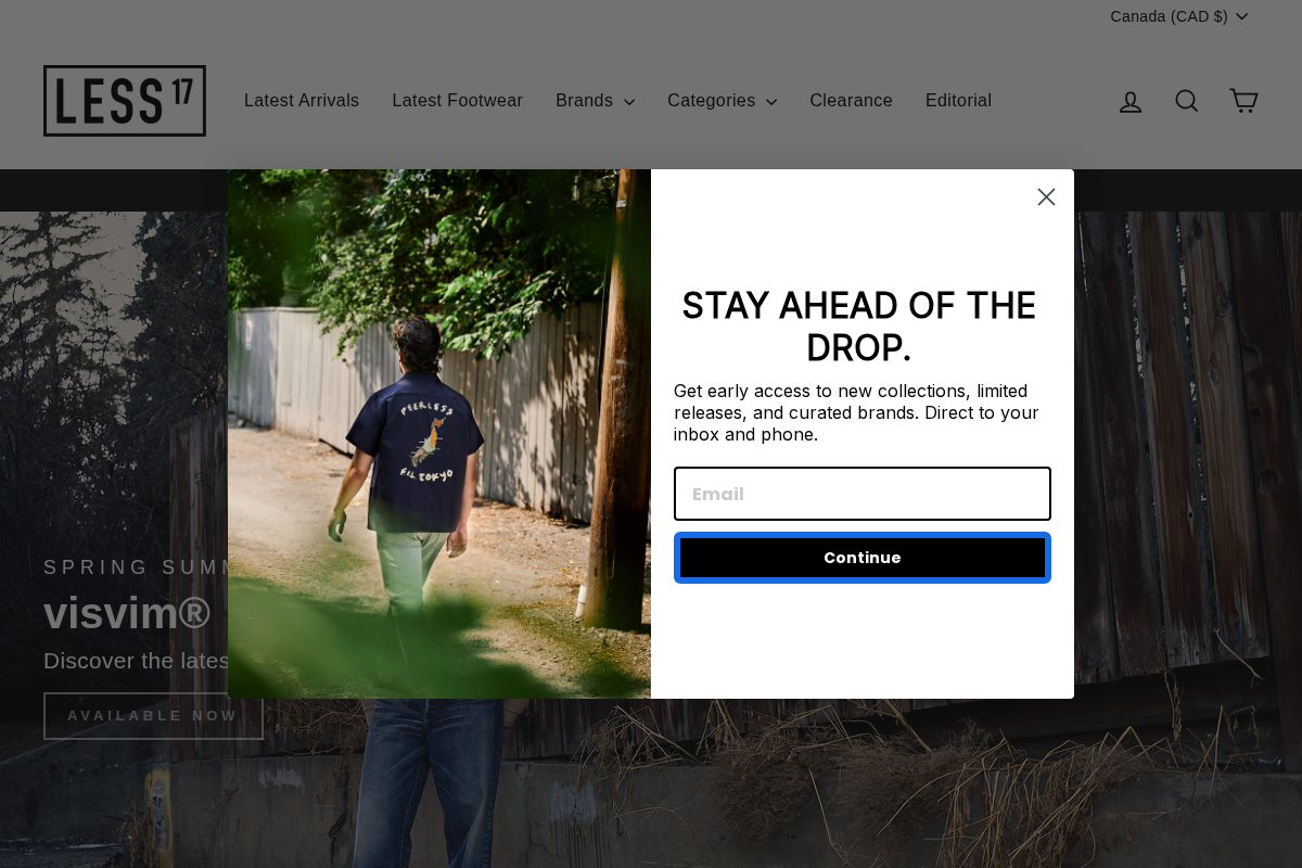 LESS 17 homepage screenshot