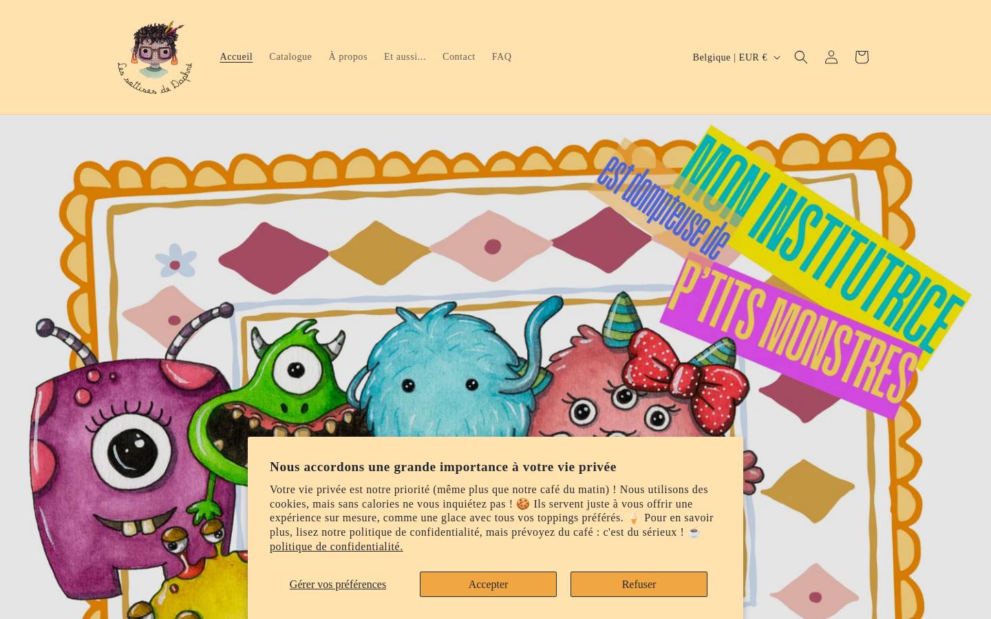 lessottisesdedaphne.com homepage screenshot