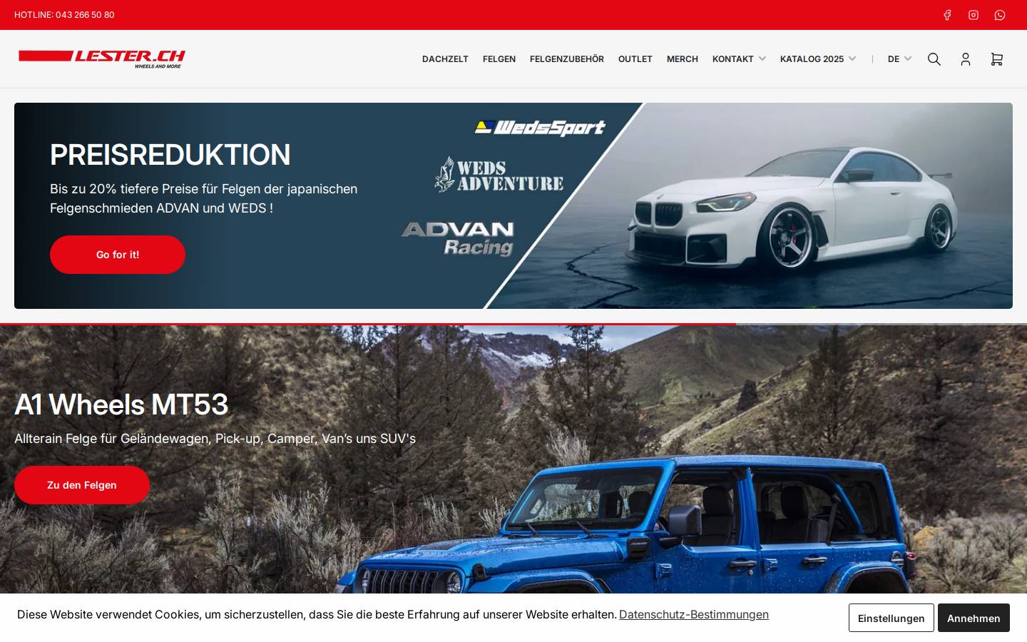 lester.shop homepage screenshot