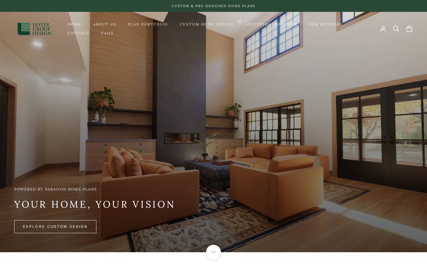 lestergroupdesign.com homepage screenshot