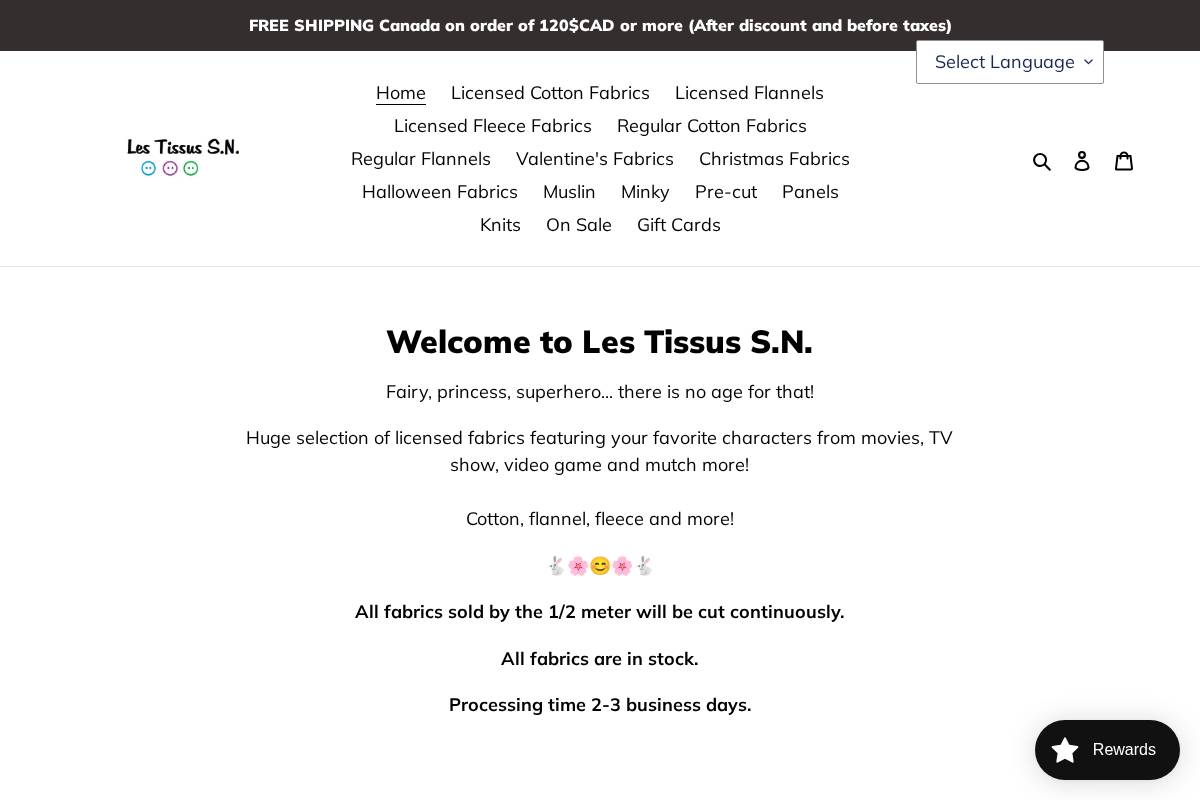 lestissussn.ca homepage screenshot