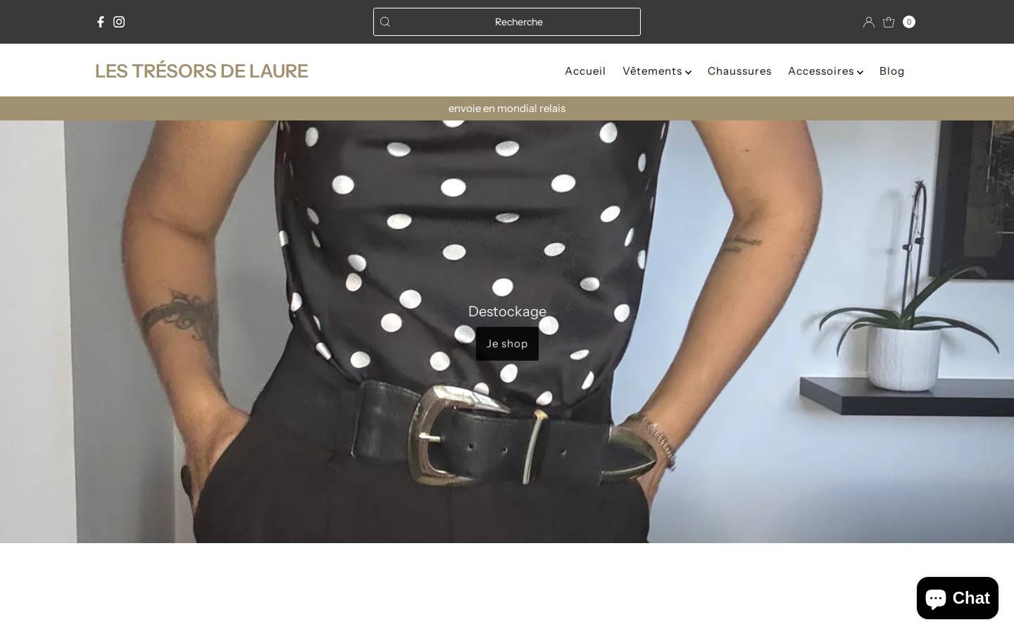 lestresorsdelaure.com homepage screenshot