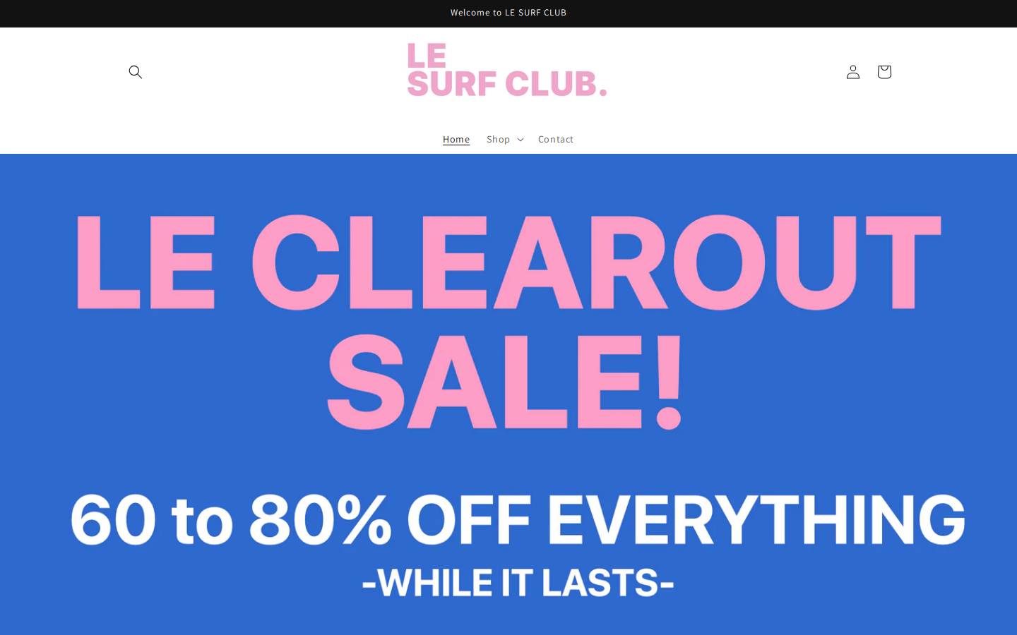 lesurfclub.ca homepage screenshot
