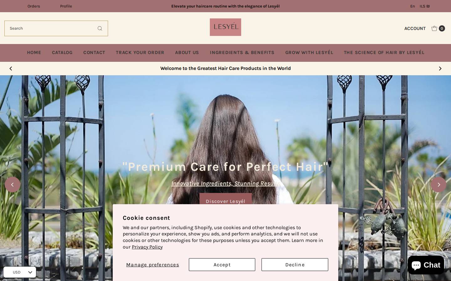lesyel.com homepage screenshot