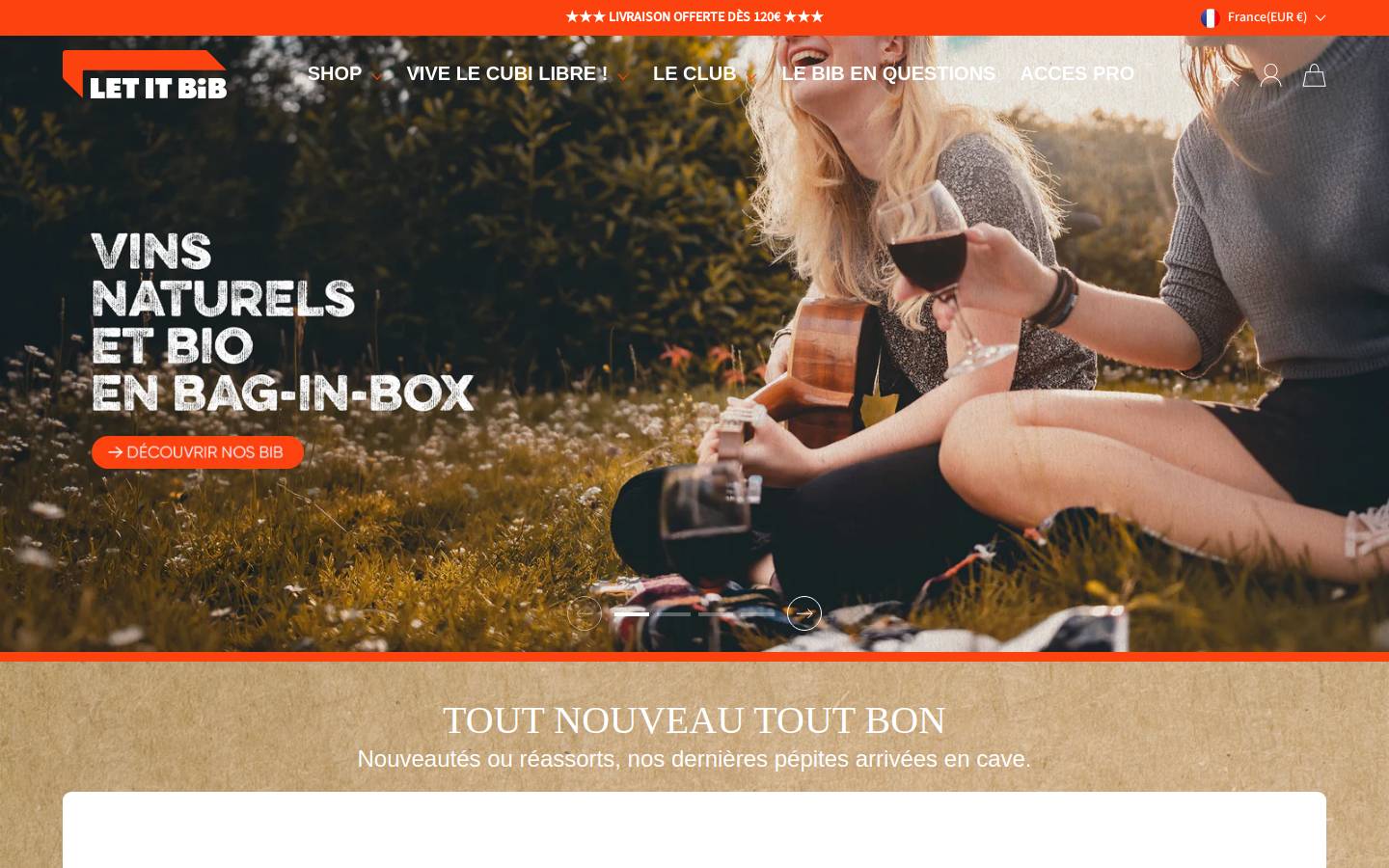let-it-bib.fr homepage screenshot