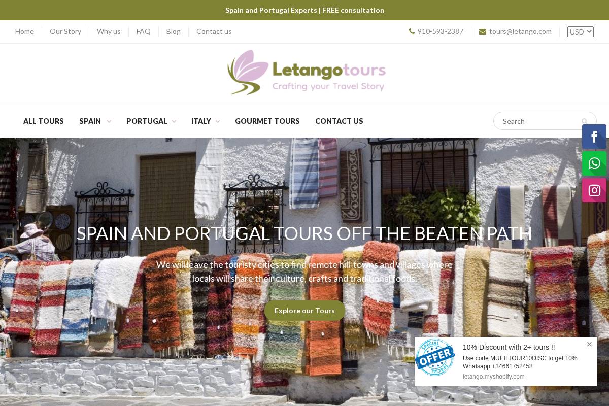 letango.com homepage screenshot