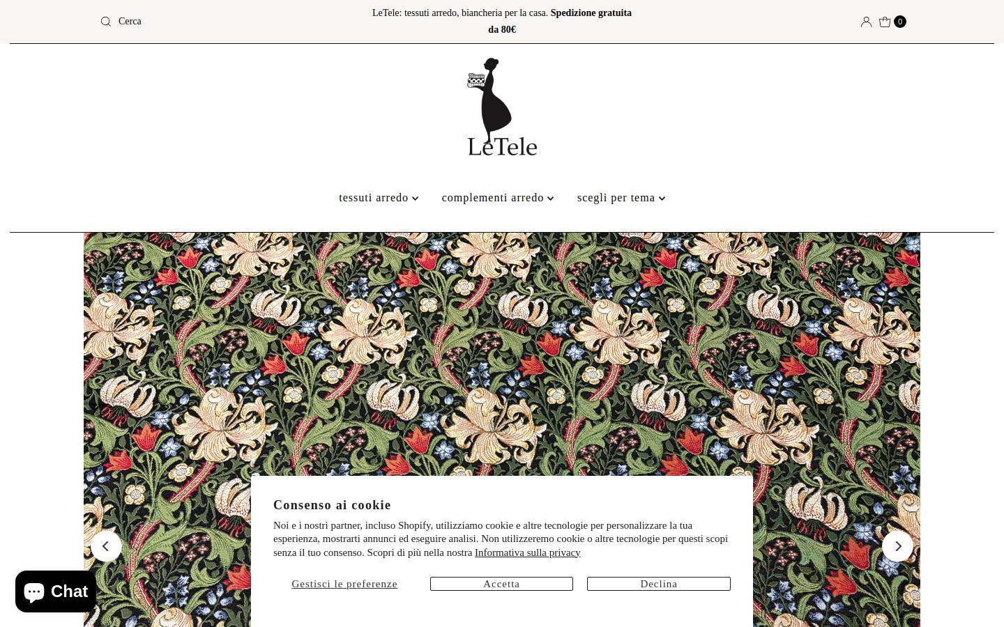 Letele homepage screenshot