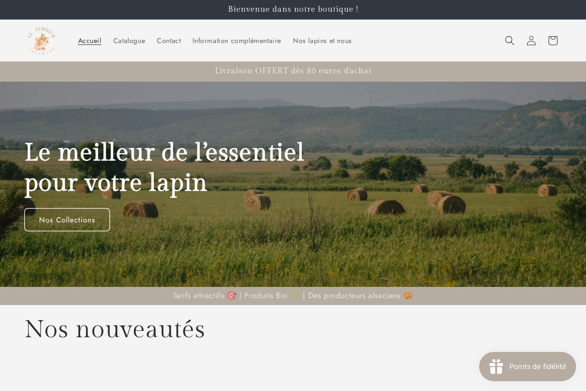 leterriergourmand.fr homepage screenshot