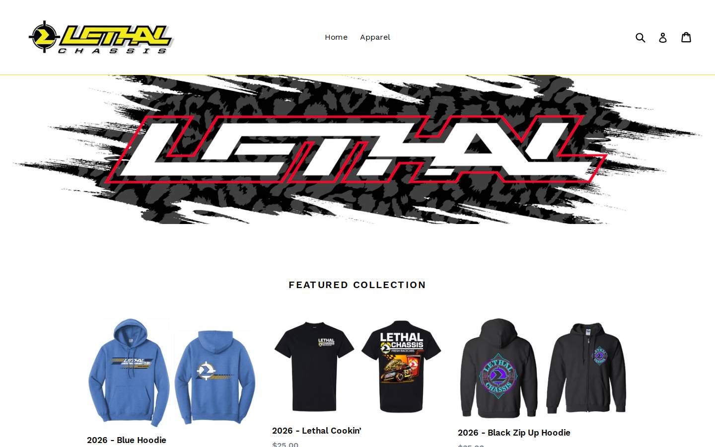 lethalchassis.com homepage screenshot