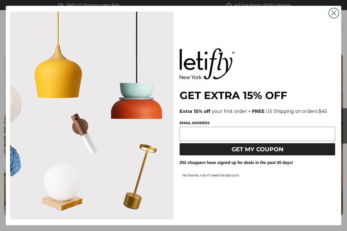 Letifly homepage screenshot