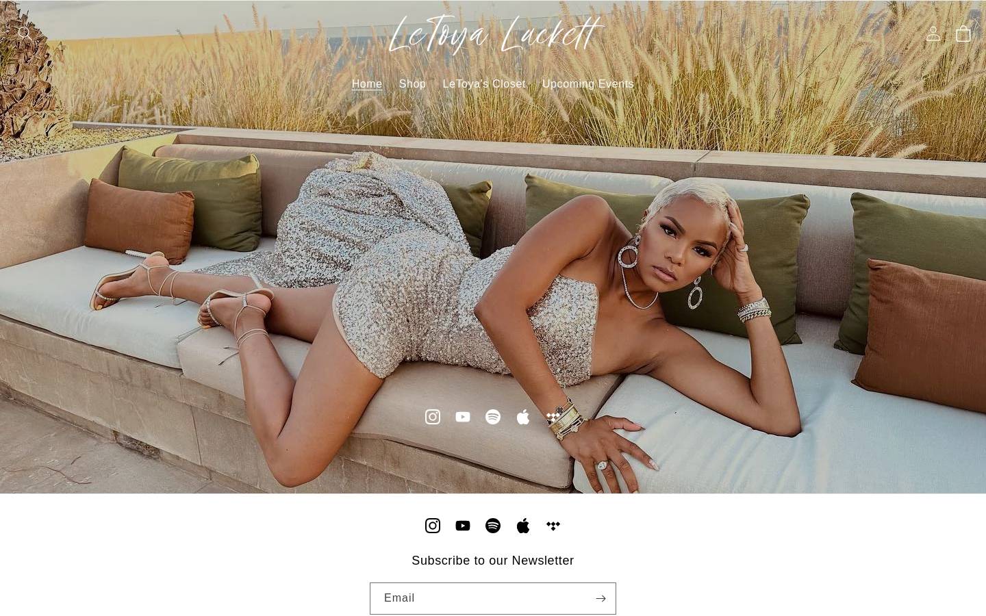 letoyaluckettofficial.com homepage screenshot