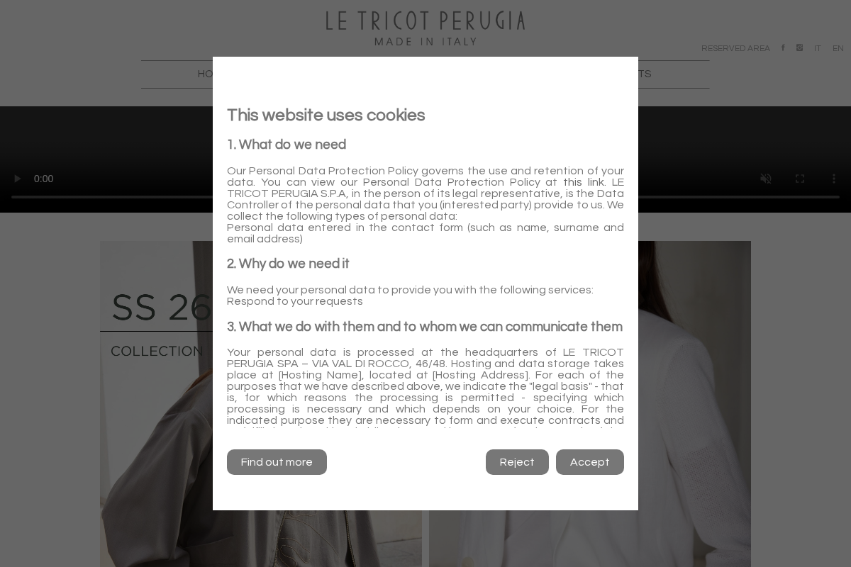 letricotperugia.com homepage screenshot