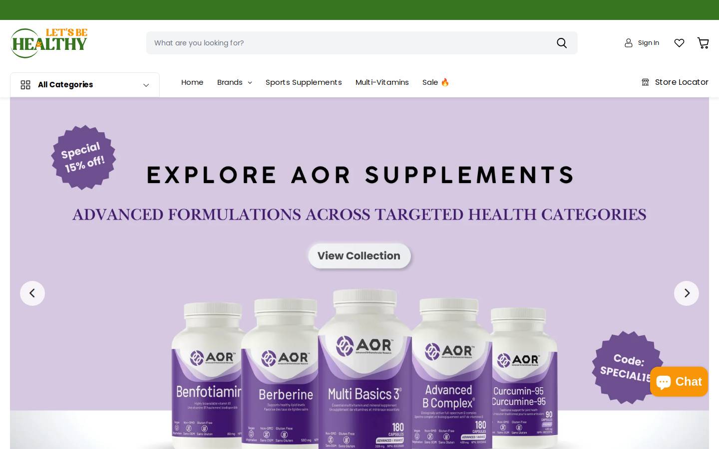 letsbehealthy.com homepage screenshot