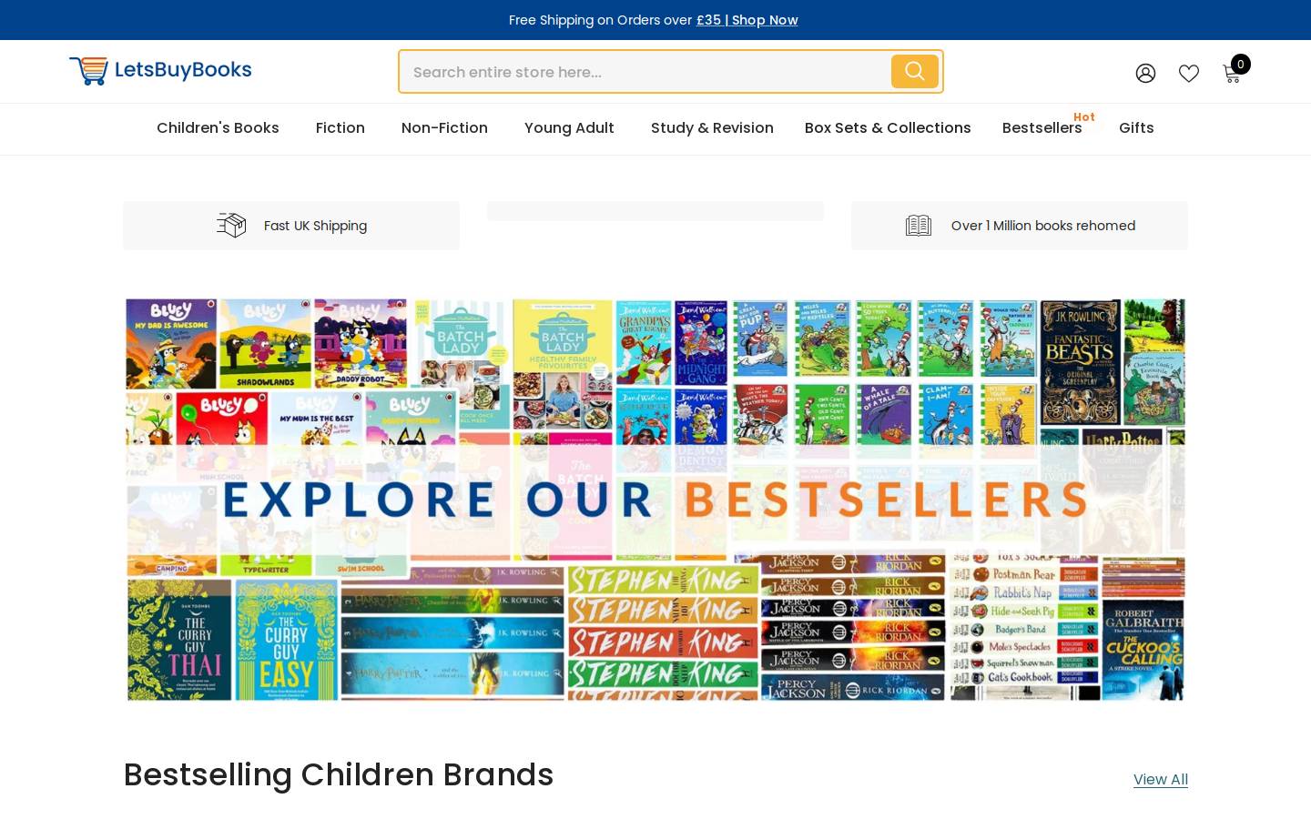 Letsbuybooks homepage screenshot
