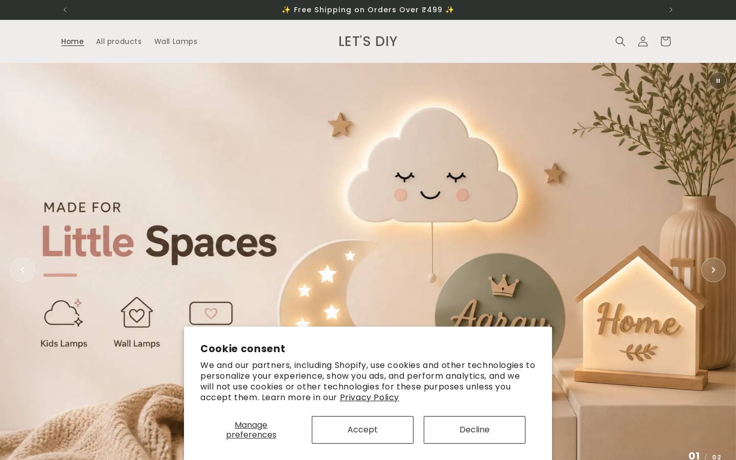 letsdiyindia.com homepage screenshot