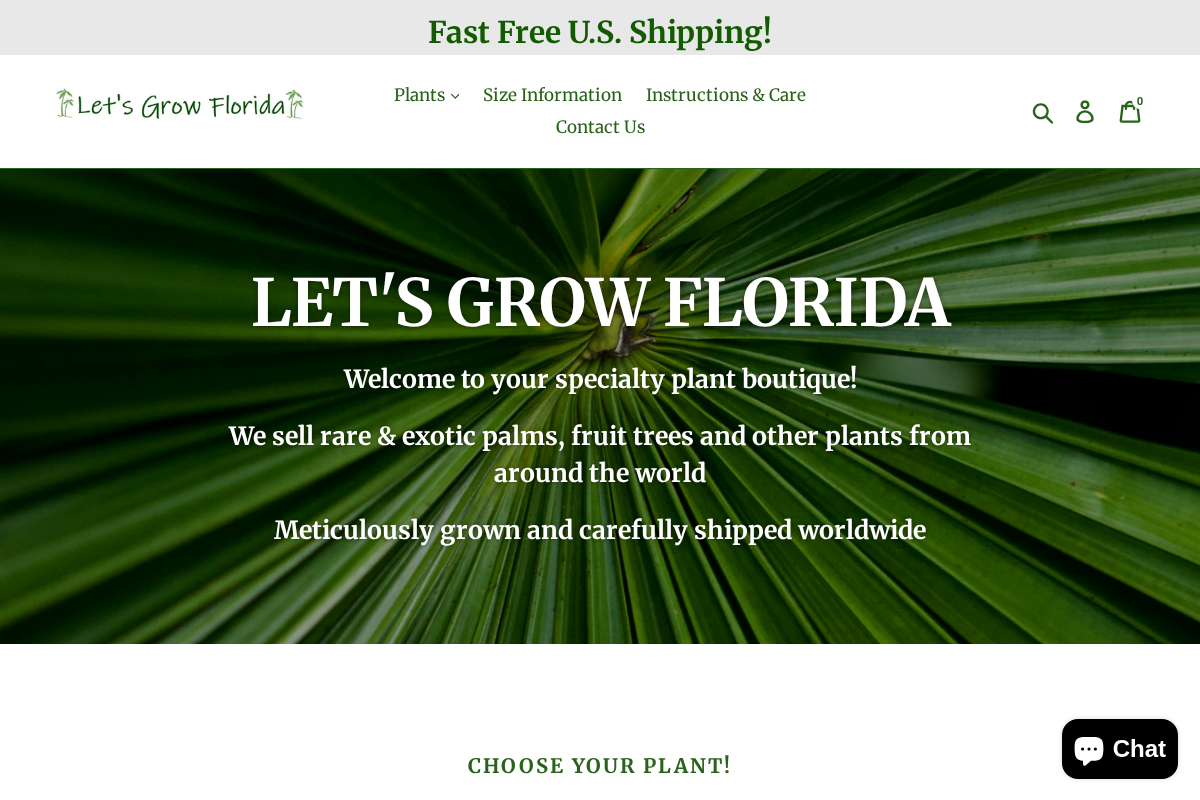 Let's Grow Florida homepage screenshot