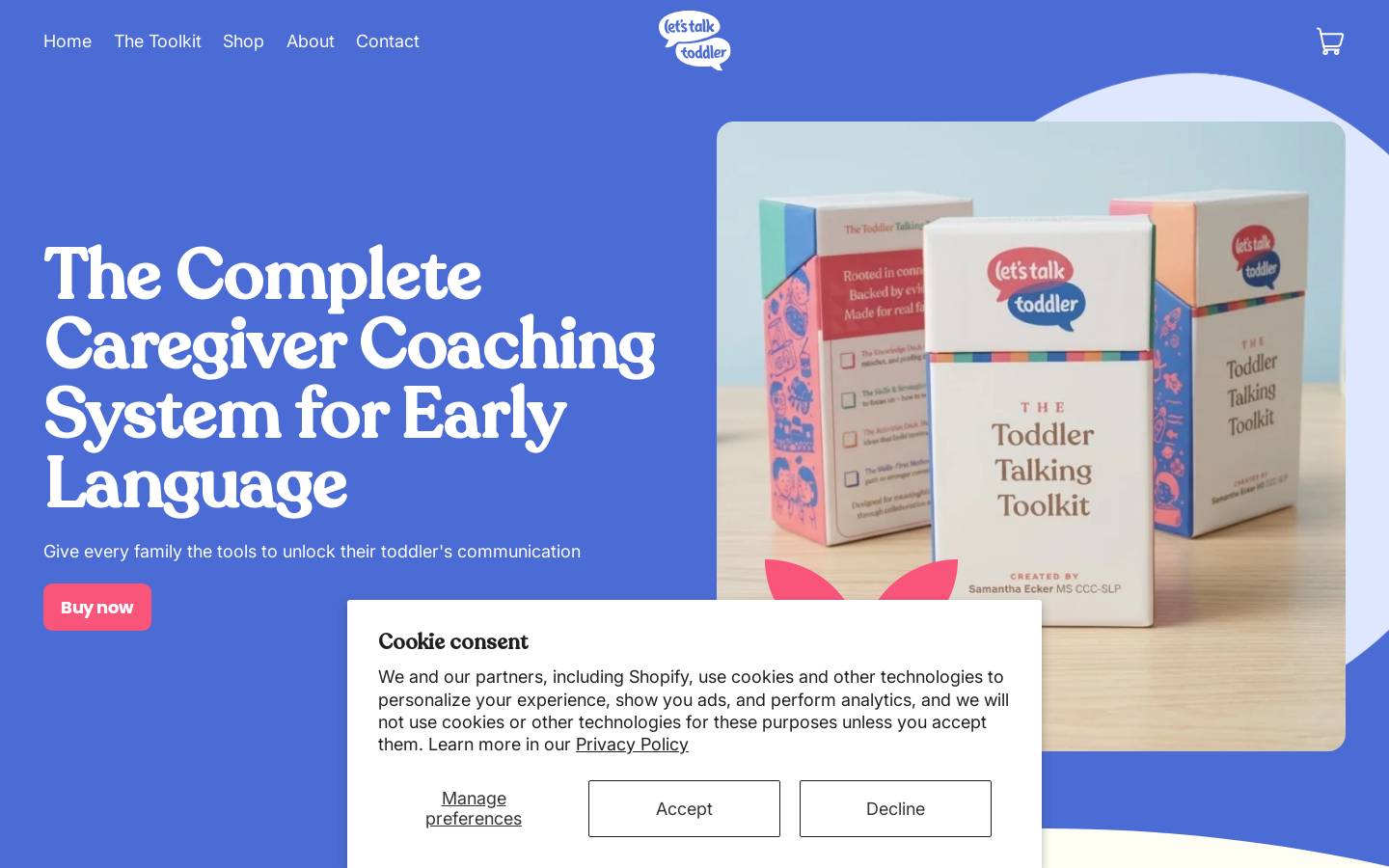 letstalktoddler.com homepage screenshot