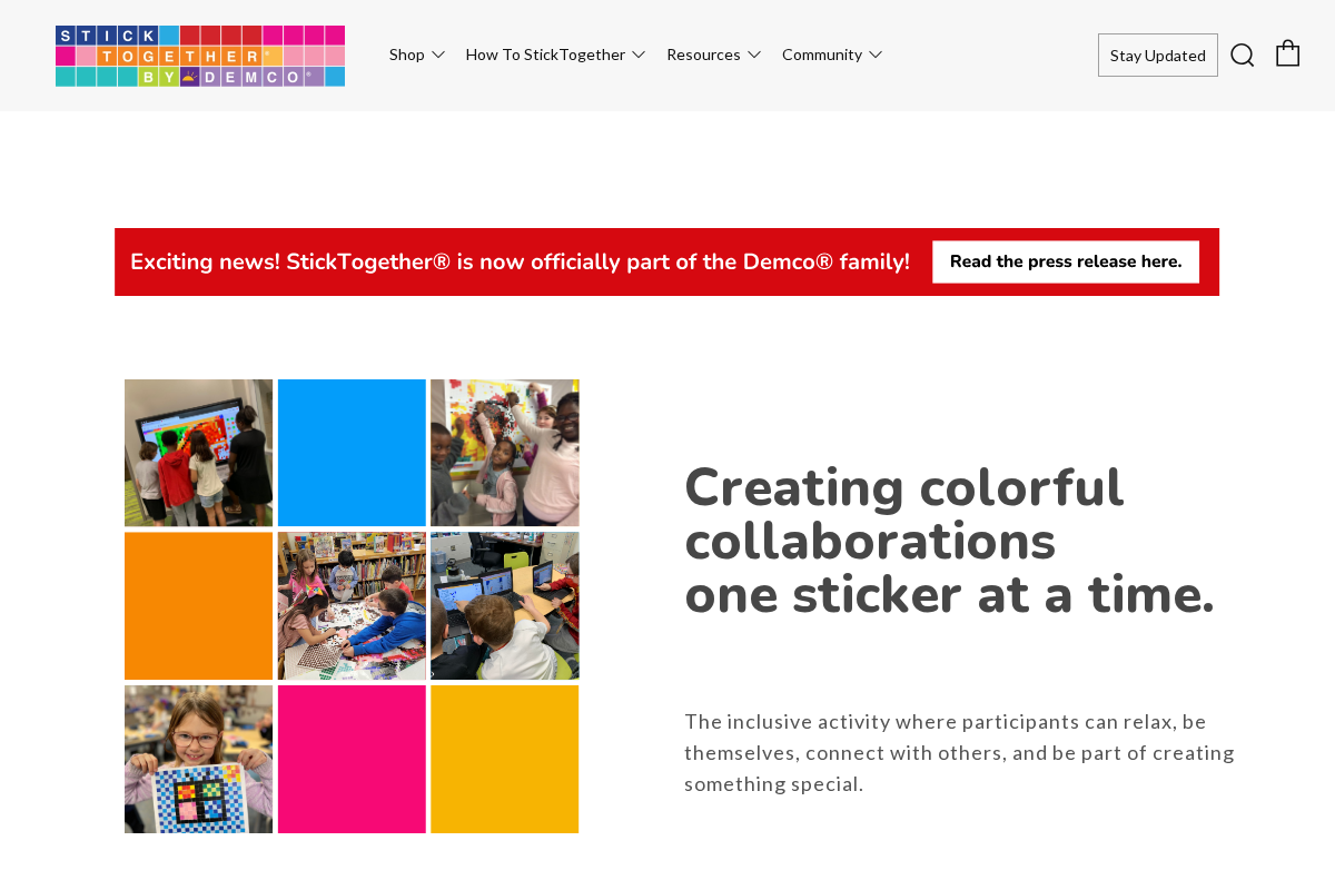 letsticktogether.com homepage screenshot