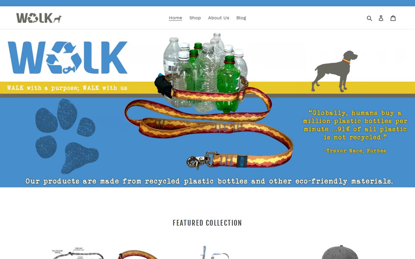 letswalkdog.com homepage screenshot