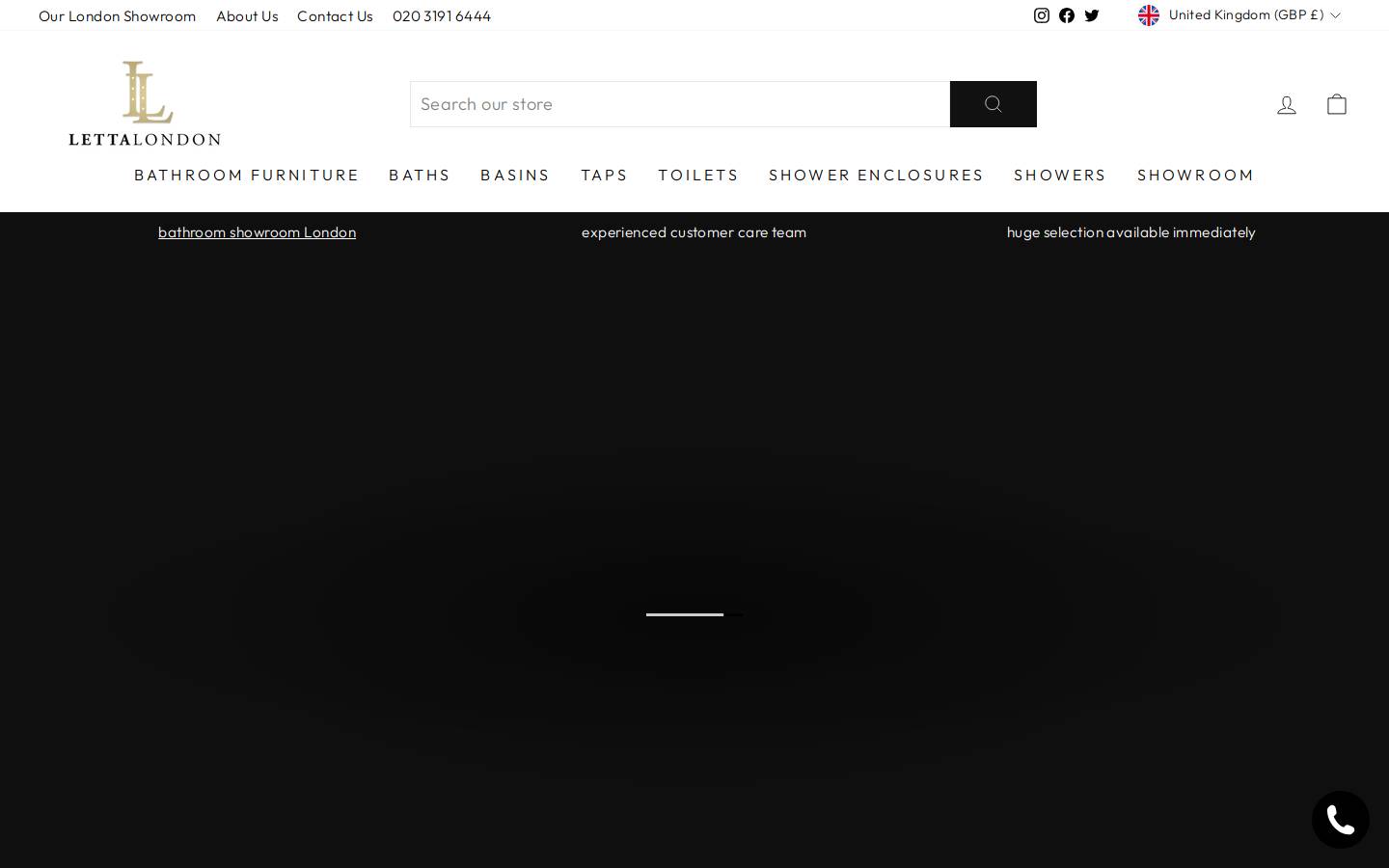 Letta London homepage screenshot