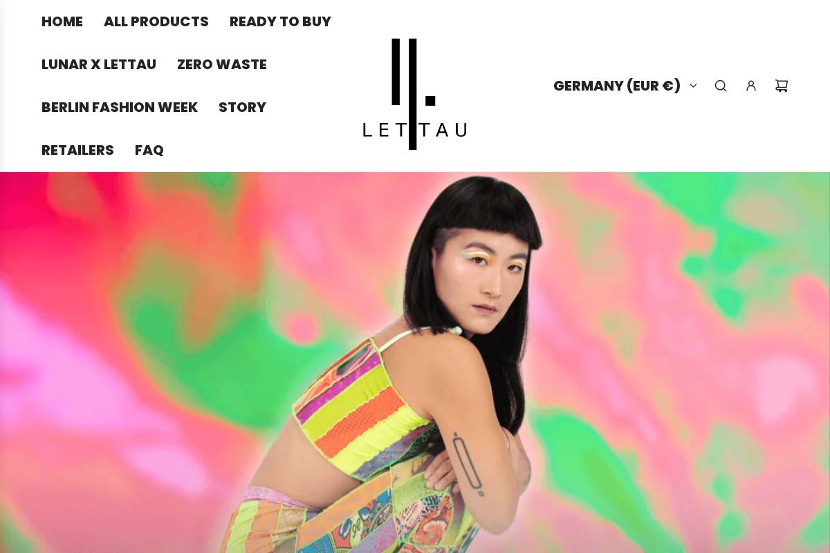 Lettauartfashion homepage screenshot