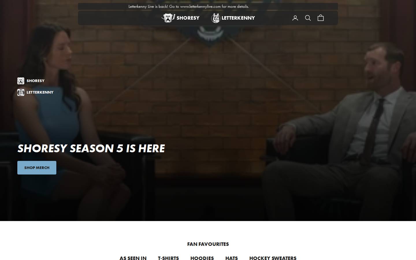 letterkenny.tv homepage screenshot
