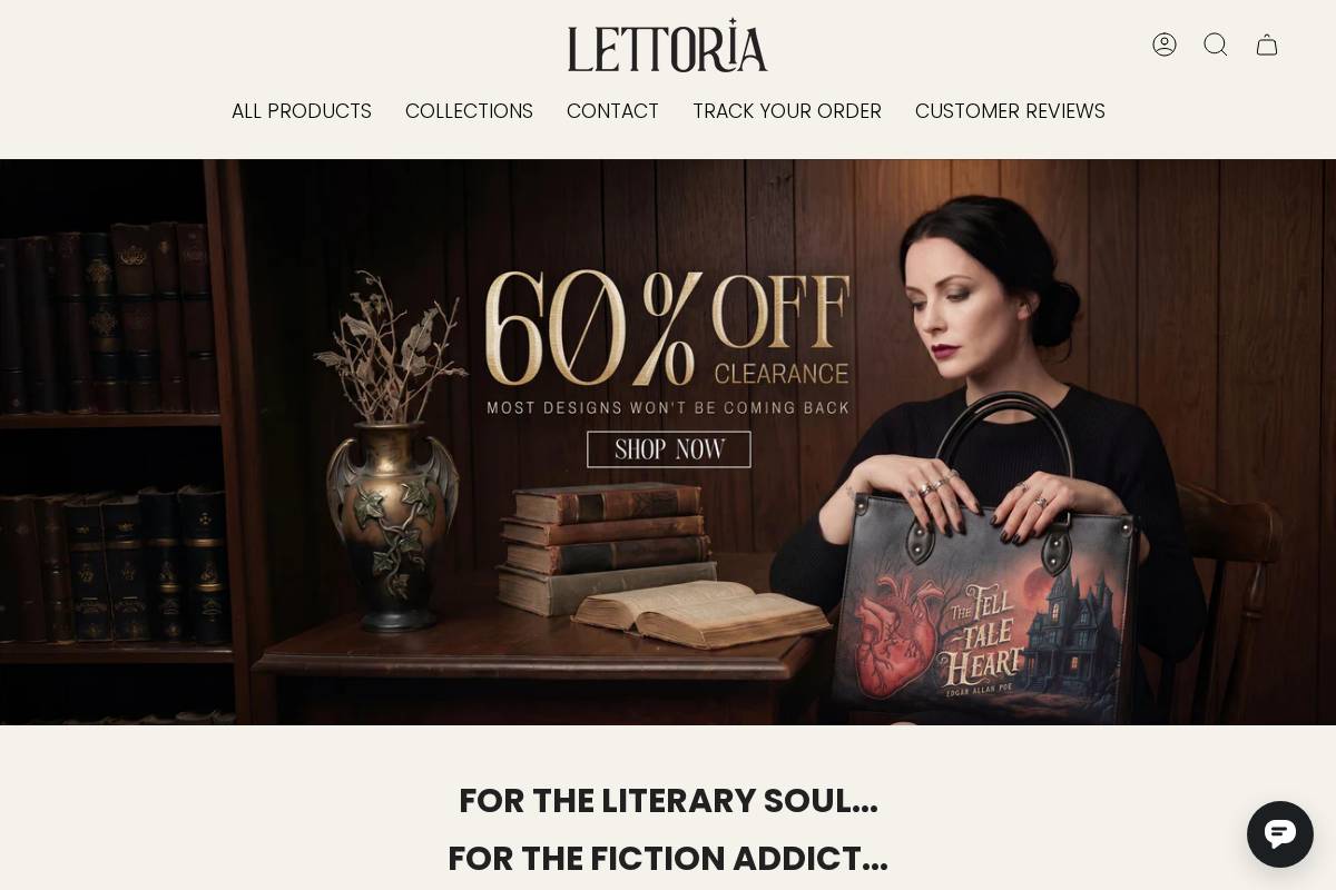 Lettoria homepage screenshot