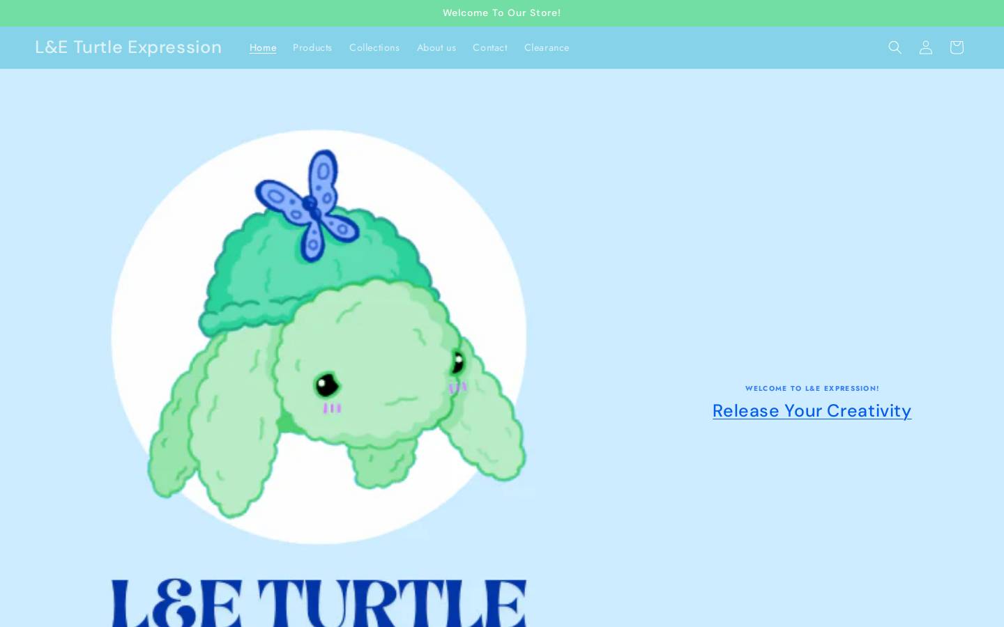 leturtleexpression.com homepage screenshot