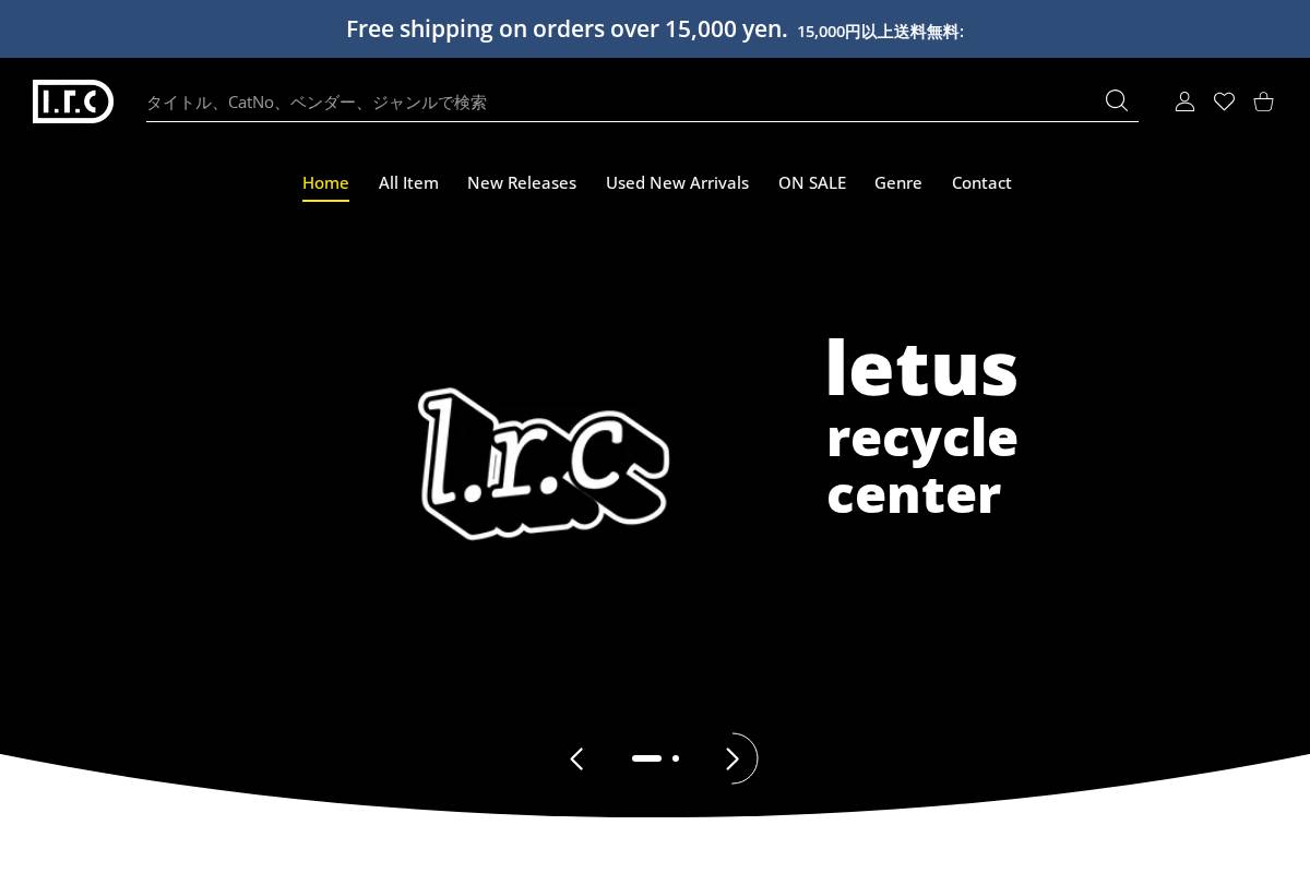 letus-rc.com homepage screenshot
