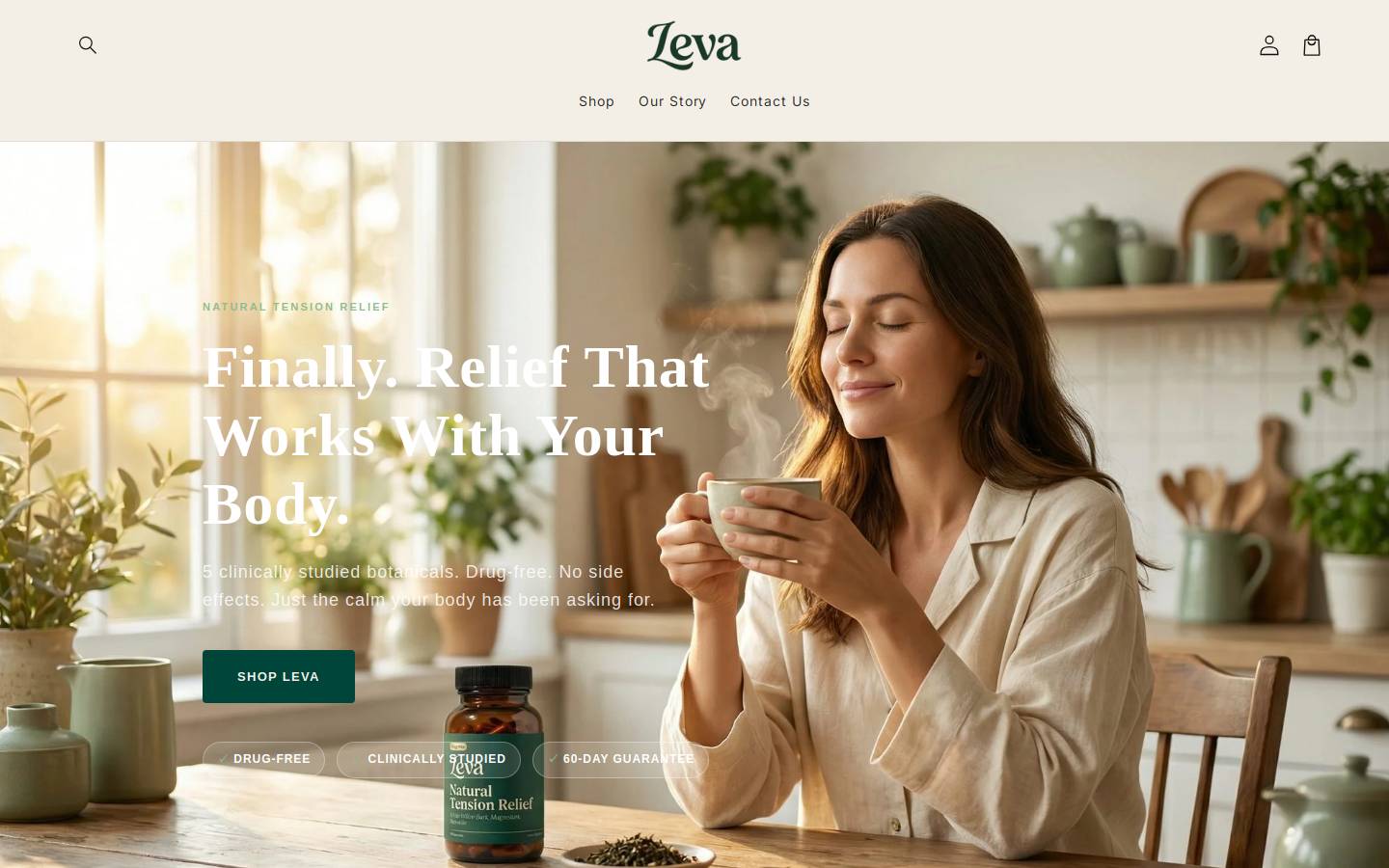 levanatural.com homepage screenshot
