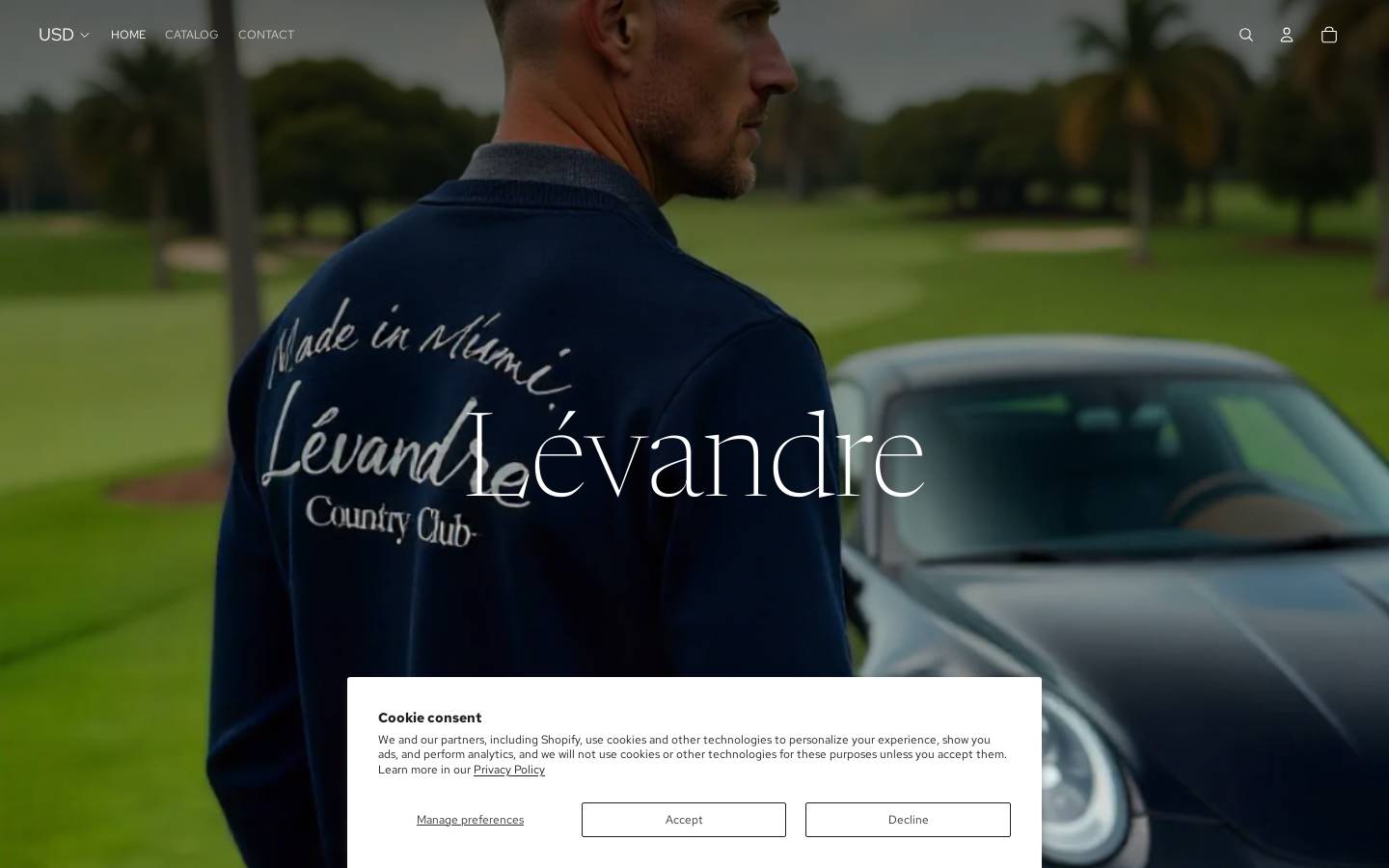 levandre.com homepage screenshot