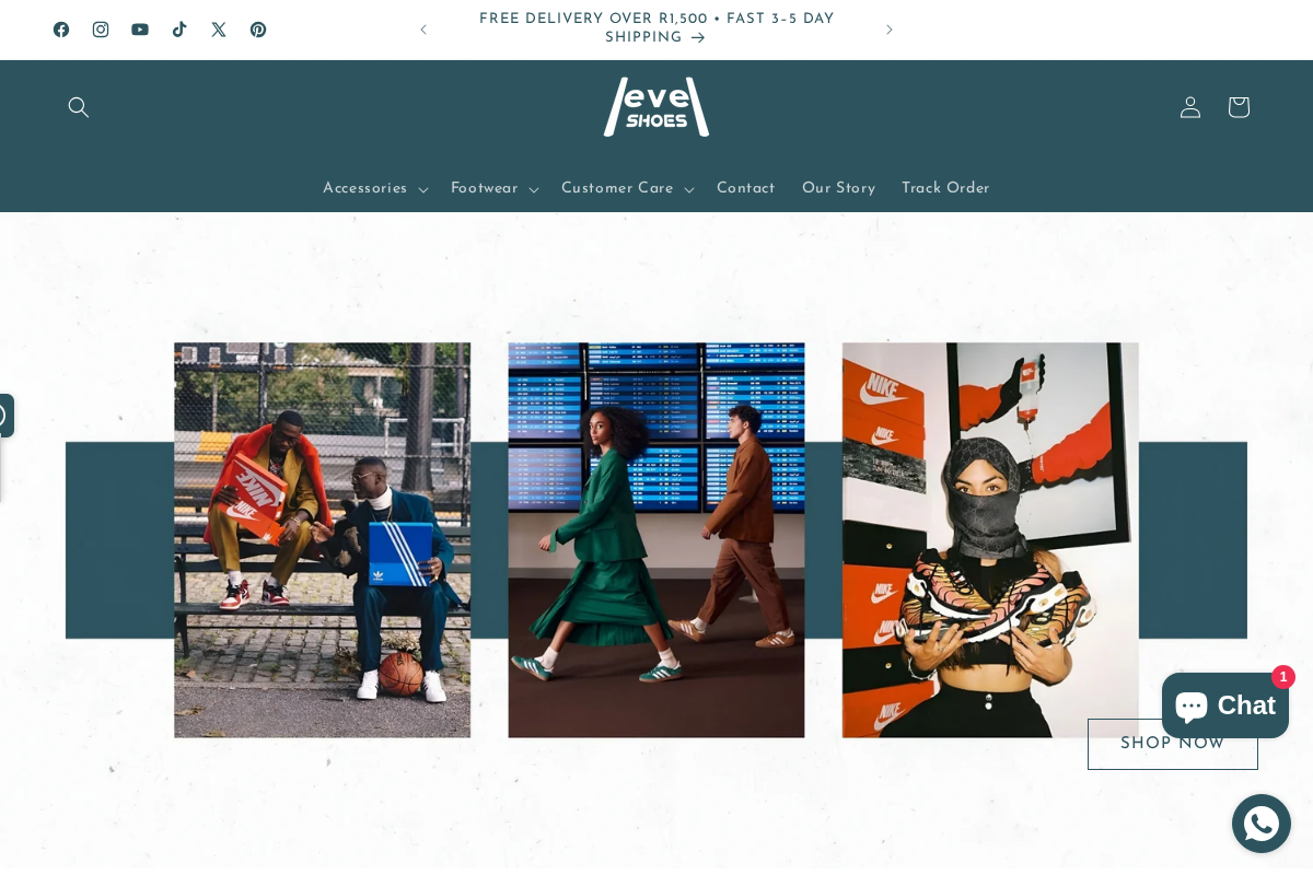 Level Shoes homepage screenshot