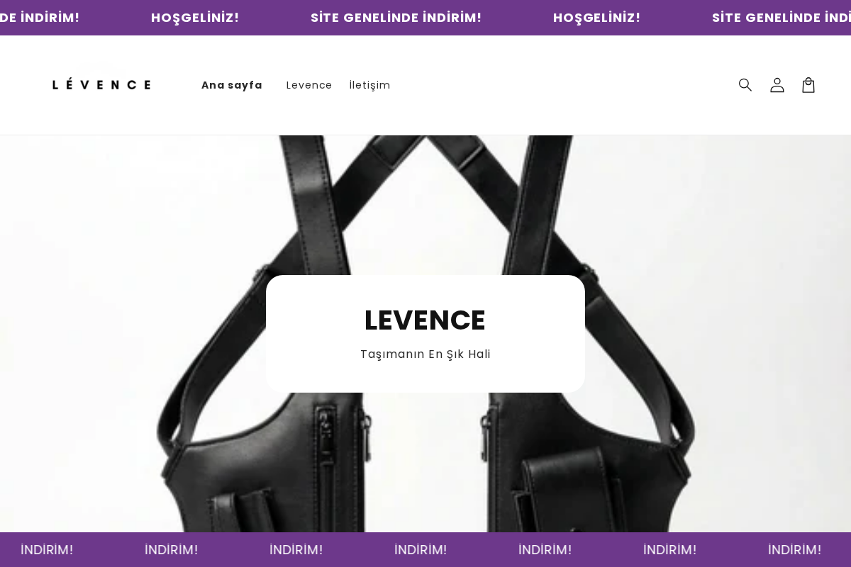 Levence homepage screenshot