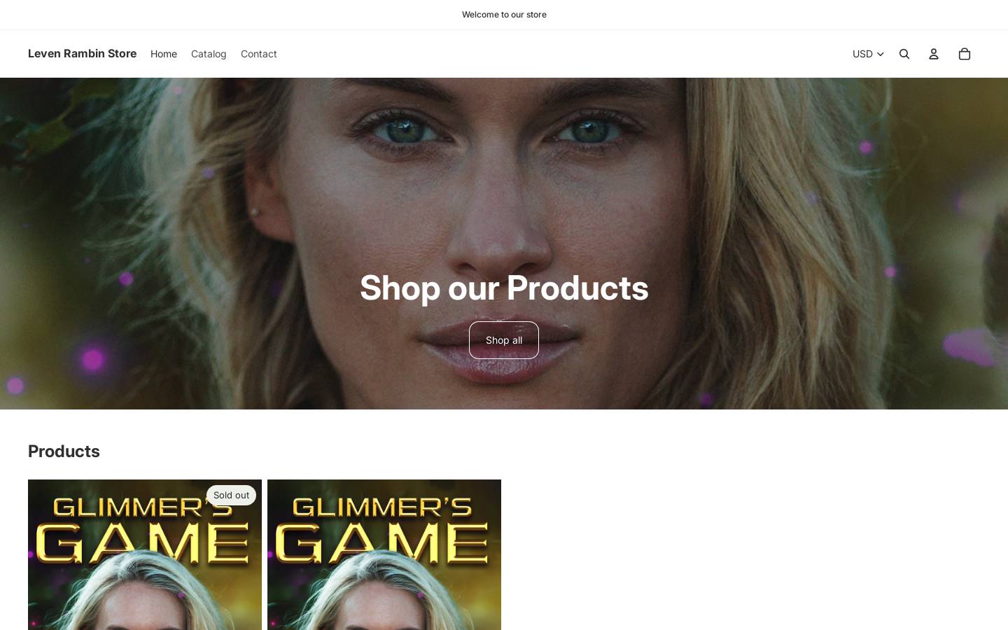 levenrambinstore.com homepage screenshot
