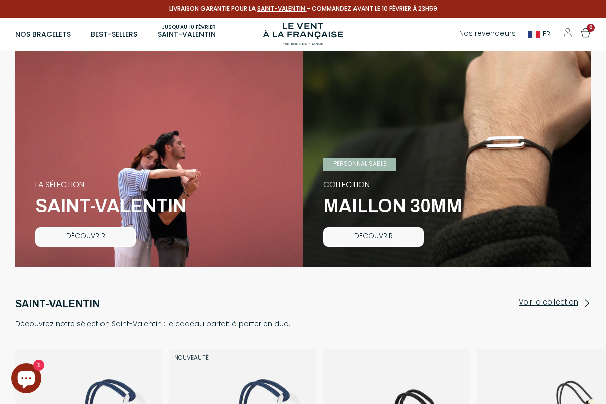 Le Vent à la Française homepage screenshot