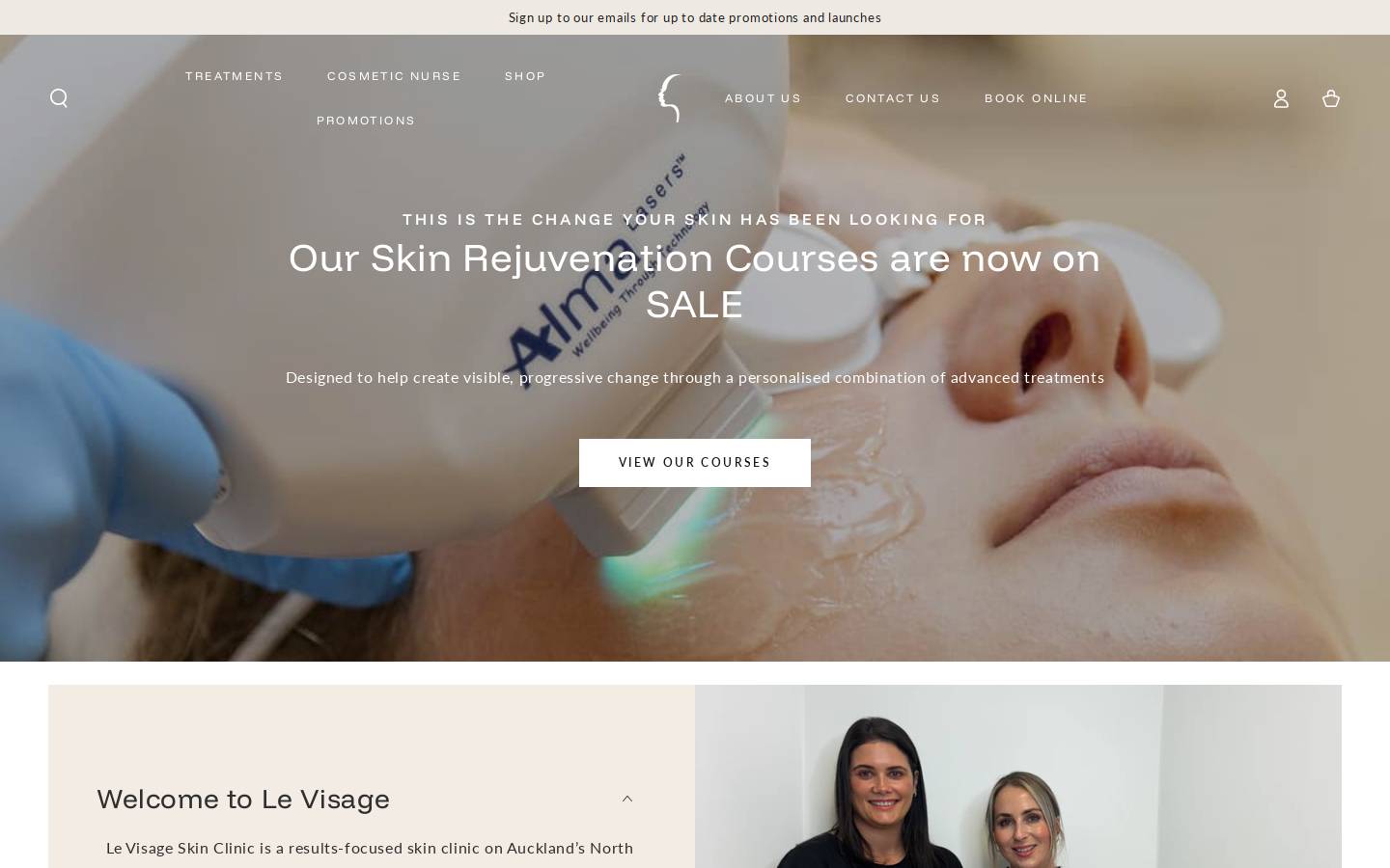 levisage.co.nz homepage screenshot