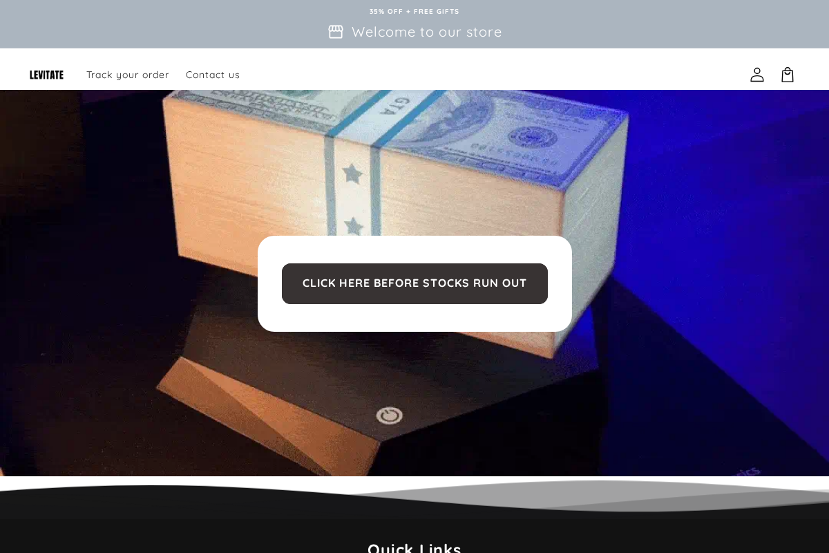 Levitatec homepage screenshot