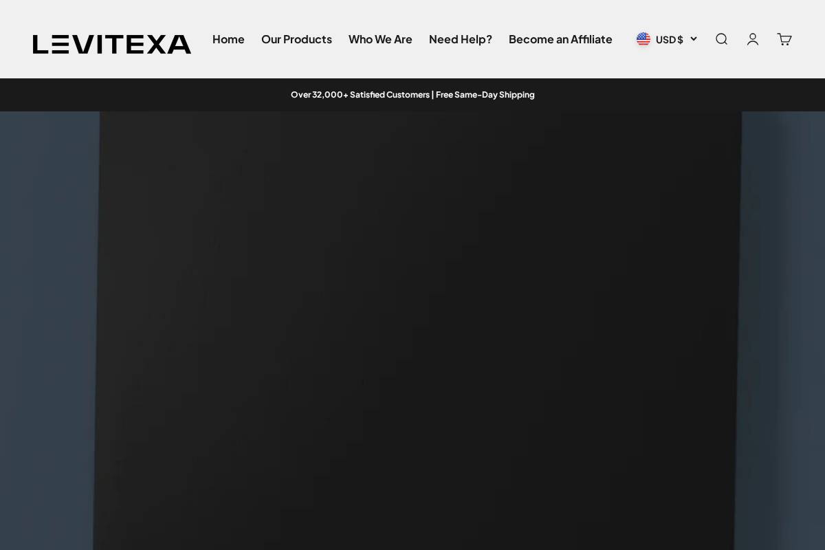 Levitexa homepage screenshot