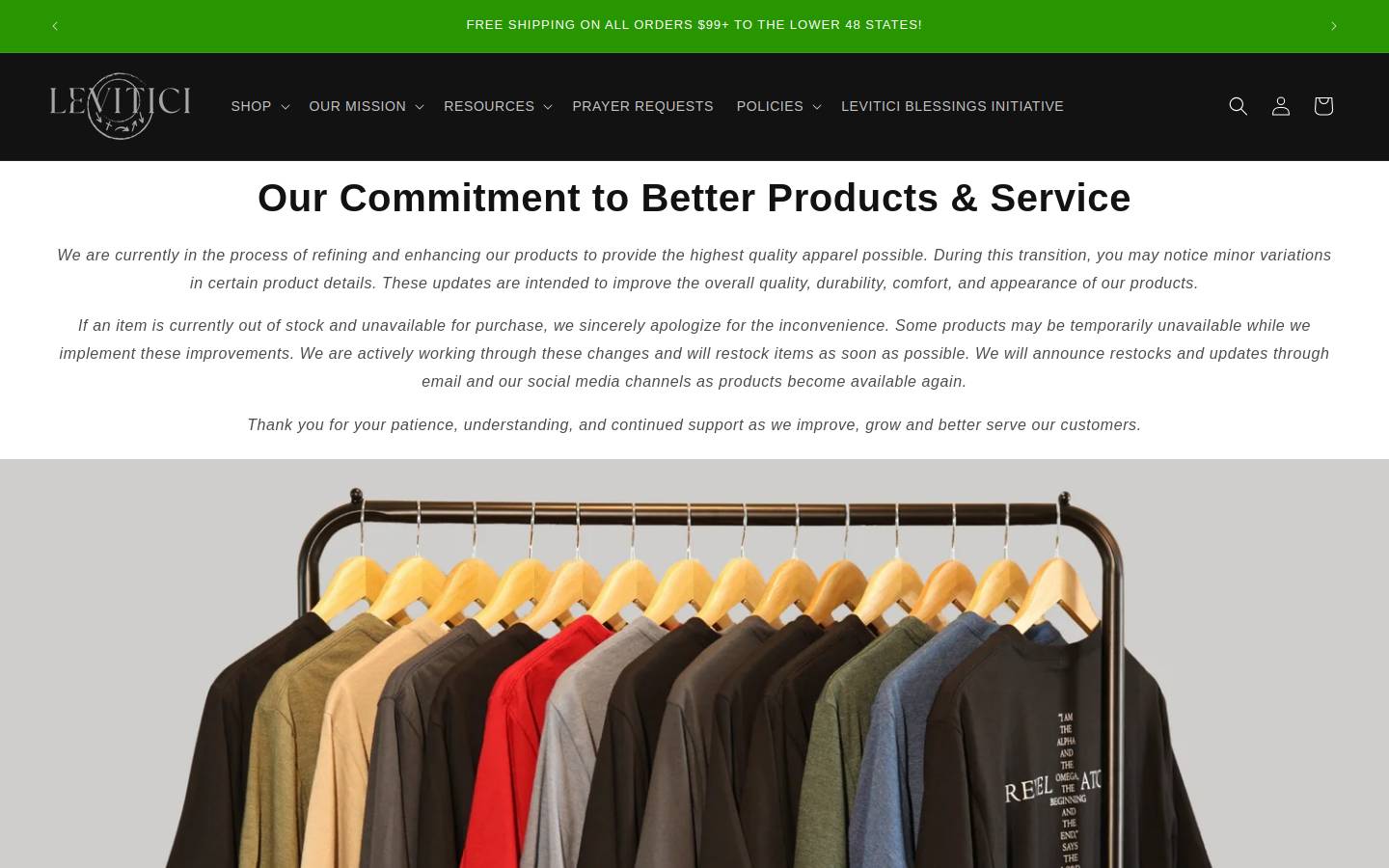 levitici.com homepage screenshot