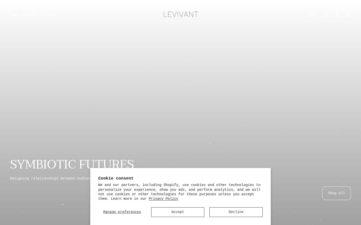 levivant.shop homepage screenshot