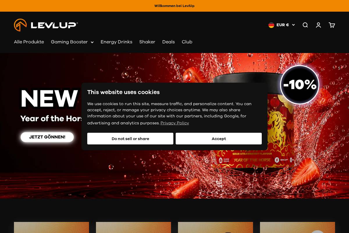 levlup.com homepage screenshot
