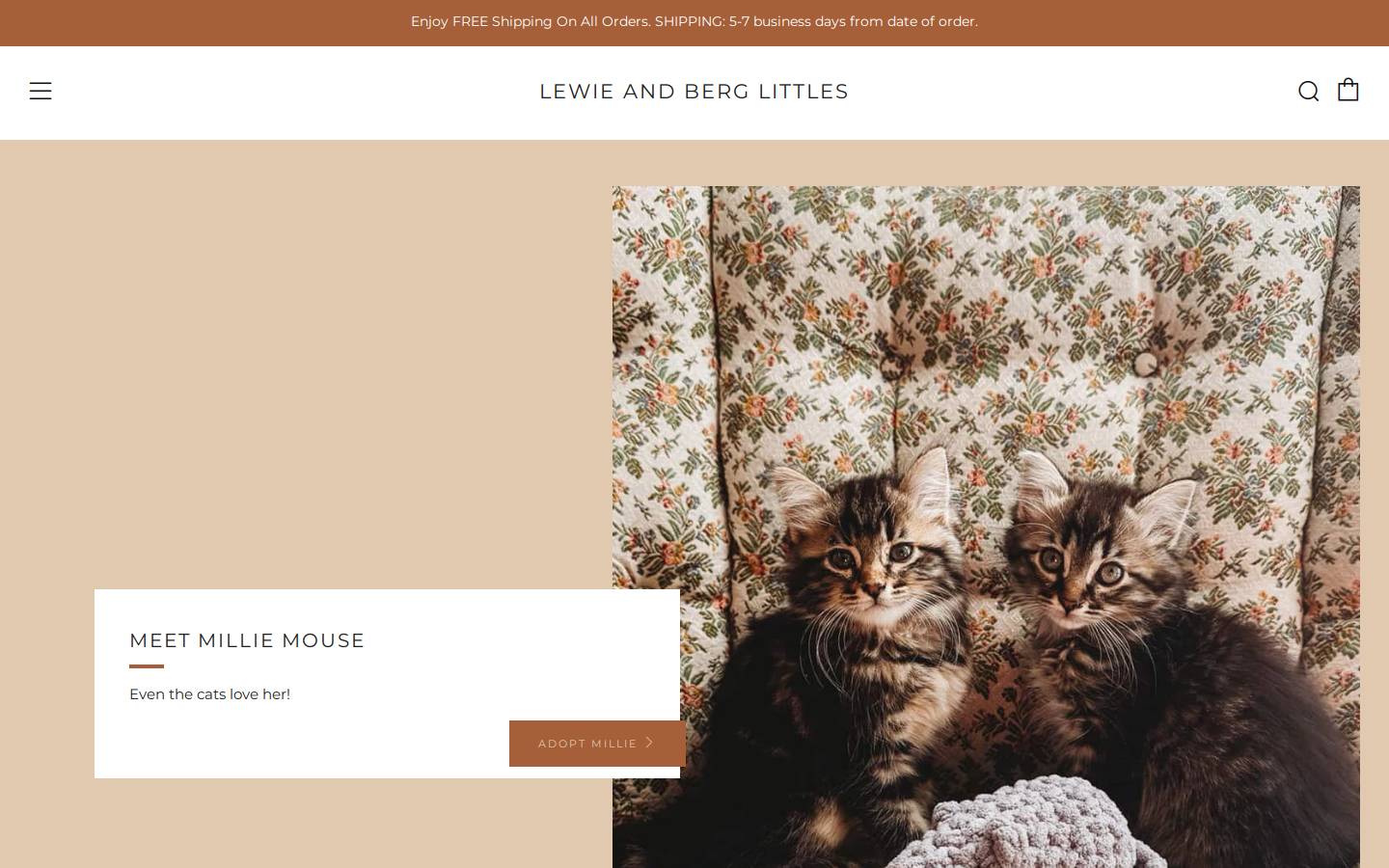 lewieandberg.com homepage screenshot